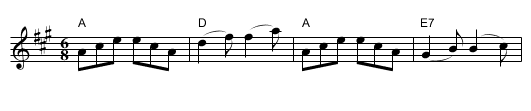 Lamb Skinnet - staff notation