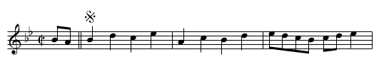 Lambeth Wells - staff notation
