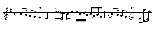 Lament for Mr. Ramsay of Barnton - staff notation
