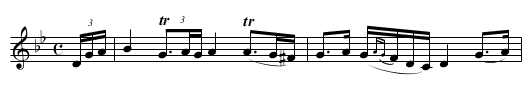 Lament for Rogers O'Neill - staff notation