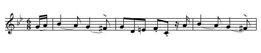 Lament for the Death of Lady Dunbar of Northfield - staff notation
