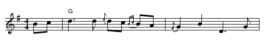 Lament For The Death of The Reverend Archie - staff notation