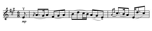 Lament of Flora MacDonald - staff notation