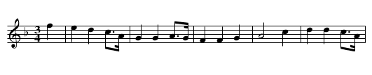Lament of William McPeter the Outlaw - staff notation