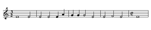 Lamentation over Boston - staff notation