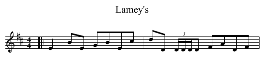 Lamey's - staff notation