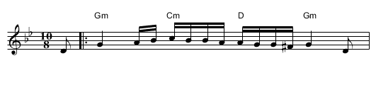 Lamma bada yatathanna - staff notation