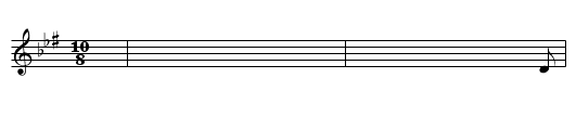 Lamma bada - staff notation