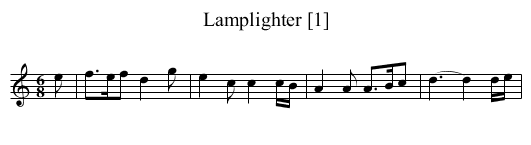 Lamplighter [1] - staff notation