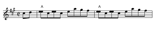 Lamplighter's Hornpipe [1] [A] - staff notation