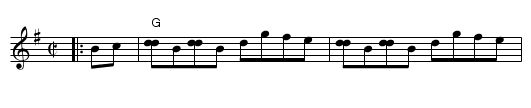 Lamplighter's Hornpipe - staff notation