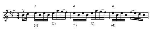 Lamplighter's hornpipe - staff notation