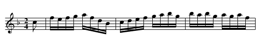 Lamson's Hornpipe - staff notation