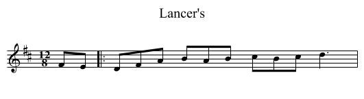 Lancer's - staff notation