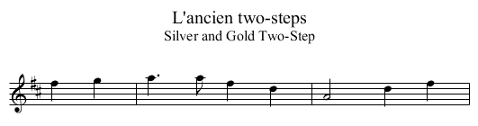 L'ancien two-steps - staff notation