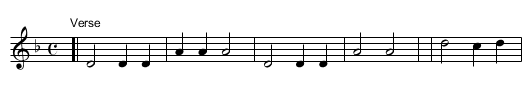Land of the Silver Birch - staff notation