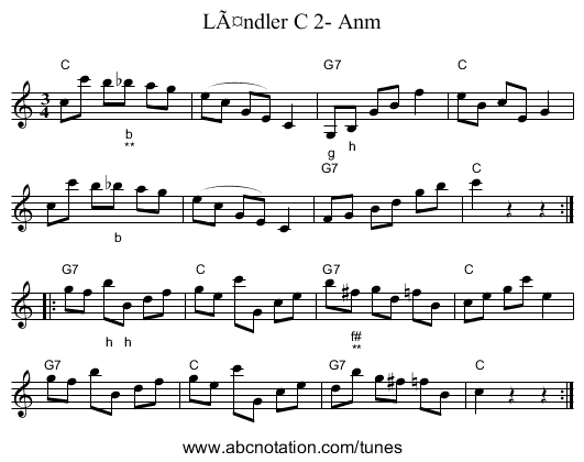 LÃ¤ndler C 2- Anm - staff notation