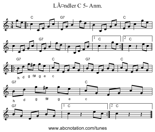 LÃ¤ndler C 5- Anm. - staff notation