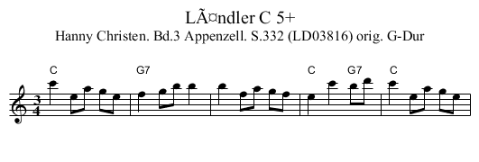 LÃ¤ndler C 5+ - staff notation