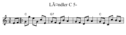 LÃ¤ndler C 5- - staff notation