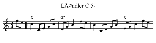 LÃ¤ndler C 5- - staff notation