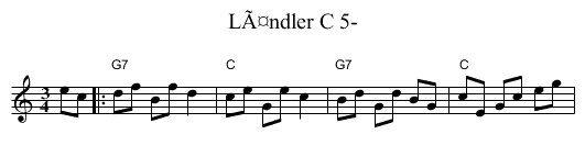 LÃ¤ndler C 5- - staff notation