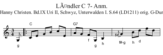 LÃ¤ndler C 7- Anm. - staff notation