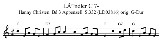 LÃ¤ndler C 7- - staff notation