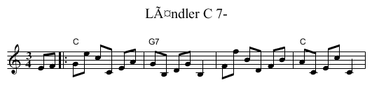 LÃ¤ndler C 7- - staff notation