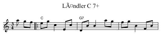 LÃ¤ndler C 7+ - staff notation