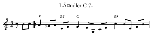 LÃ¤ndler C 7- - staff notation