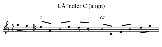 LÃ¤ndler C (align) - staff notation