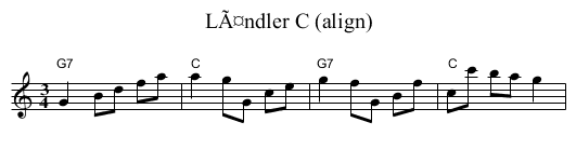 LÃ¤ndler C (align) - staff notation