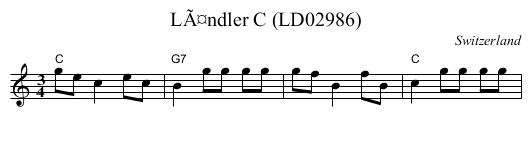 LÃ¤ndler C (LD02986) - staff notation