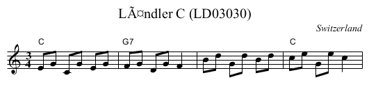 LÃ¤ndler C (LD03030) - staff notation
