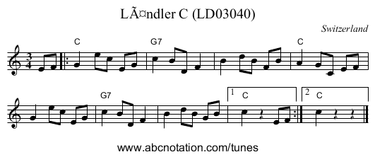 LÃ¤ndler C (LD03040) - staff notation