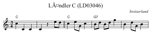 LÃ¤ndler C (LD03046) - staff notation