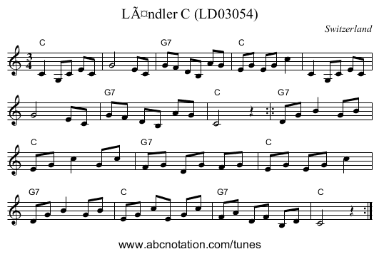 LÃ¤ndler C (LD03054) - staff notation
