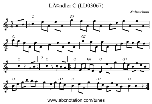 LÃ¤ndler C (LD03067) - staff notation
