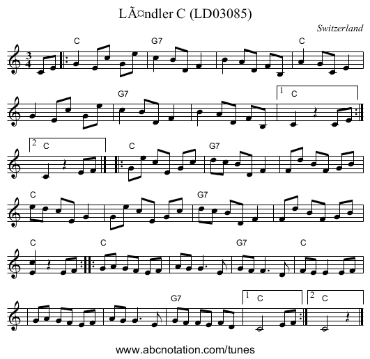 LÃ¤ndler C (LD03085) - staff notation