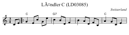 LÃ¤ndler C (LD03085) - staff notation