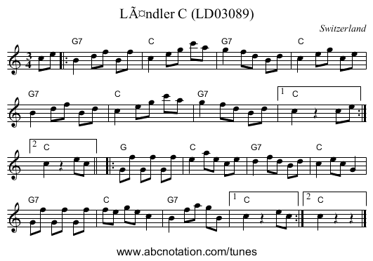 LÃ¤ndler C (LD03089) - staff notation