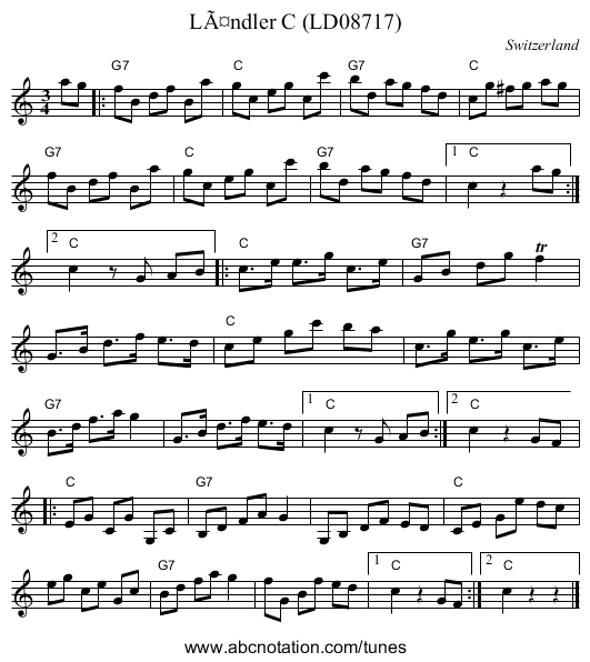 LÃ¤ndler C (LD08717) - staff notation