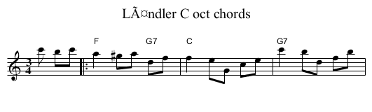 LÃ¤ndler C oct chords - staff notation