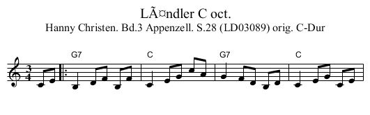 LÃ¤ndler C oct. - staff notation