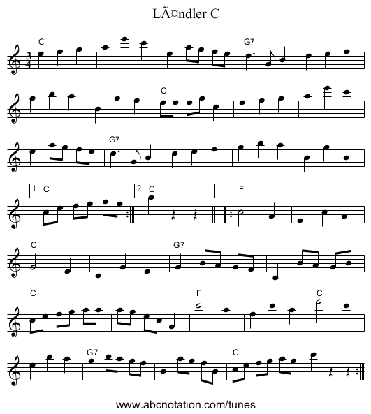 LÃ¤ndler C - staff notation