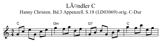 LÃ¤ndler C - staff notation