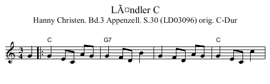 LÃ¤ndler C - staff notation