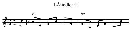 LÃ¤ndler C - staff notation