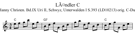LÃ¤ndler C - staff notation
